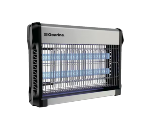 صائدة حشرات اوكارينا معدني مع لمبة مقاس 2*10 واط