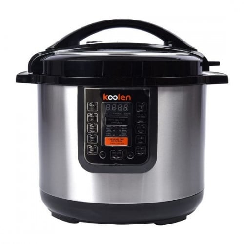 قدر ضغط كولن 8 لتر اسود وسلفر