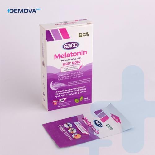 فيتامين ميلاتونين 1.5 mg ساكو على شكل شرائح مع نكه...