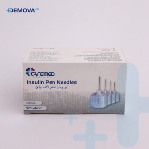 ابر وخز لقلم الانسولين كيرميد Caremed 32G*4mm