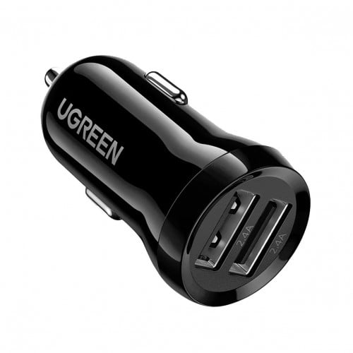 UGREEN - شاحن سيارة 24W USB - عدد (2) منفذ USB-A -...