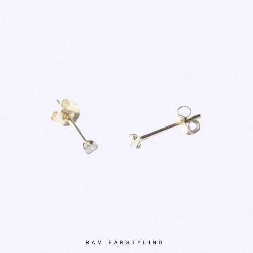 Extra small gold stud