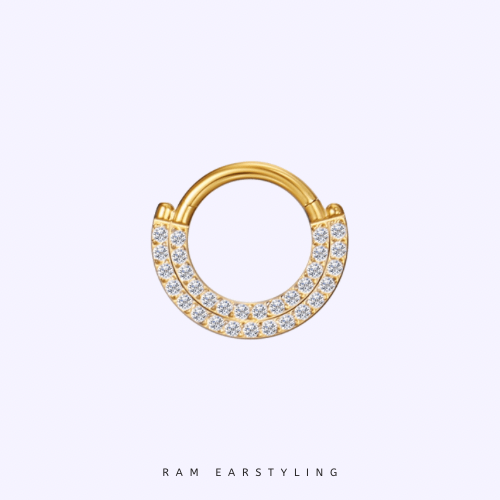 Gold Shiny Daith Piercing