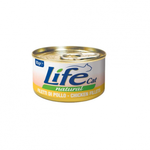 لايف كات اكل قطط رطب دجاج 70g
