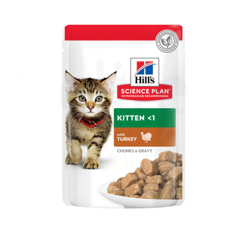 هيلز طعام رطب للقطط الصغيرة الديك الرومي 85g