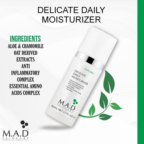 Delicate daily moisturiser 50 ml