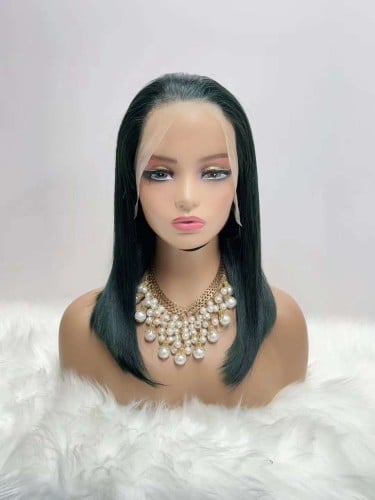 باروكه شعر طبيعي بوب جذور 13*4 لون اسود طبيعي طول...