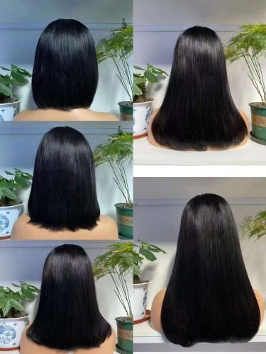 باروكه شعر طبيعي طول10جذور13*4 لون اسود طبيعي