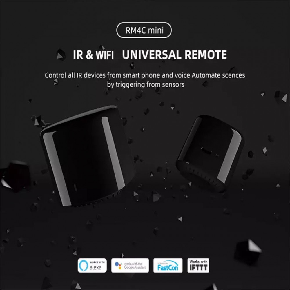 BroadLink RM4 Pro Wi-Fi Smart Universal Remote Control for TV, Air-Con,  works with Alexa Google Home