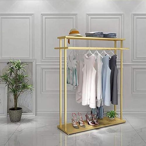 حامل ملابس معدن ذهبي - 120×40×150 سم