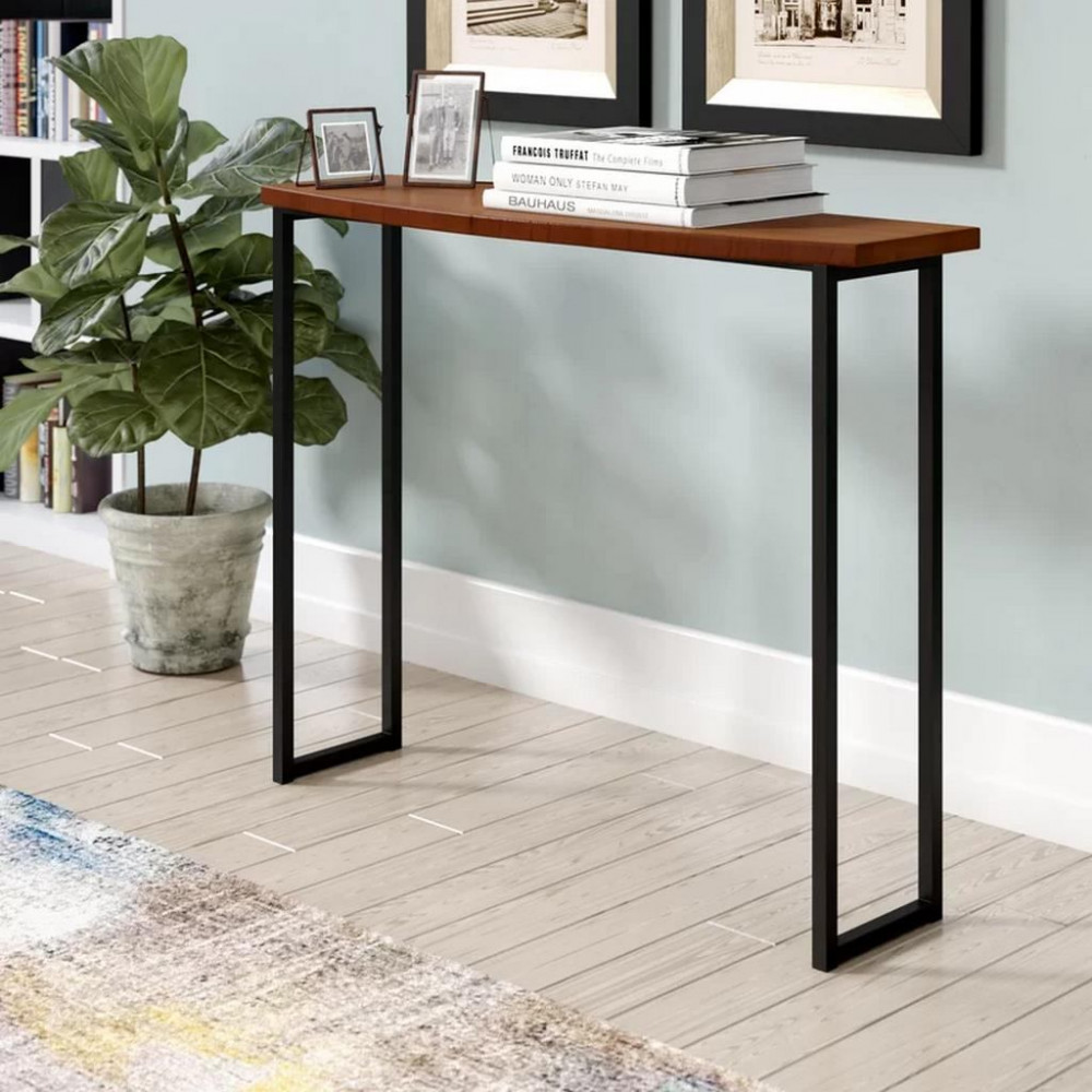كونسول  120×30×90 سم - بني وأسود