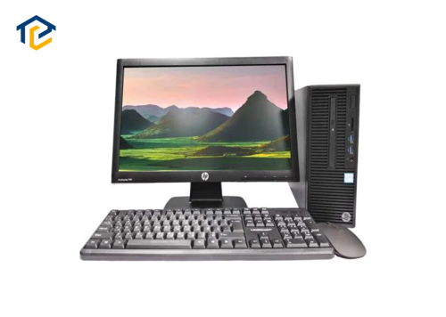 كمبيوتر مكتبي اتش بي انتل كور i5 مع شاشة 19 أنش +ج...