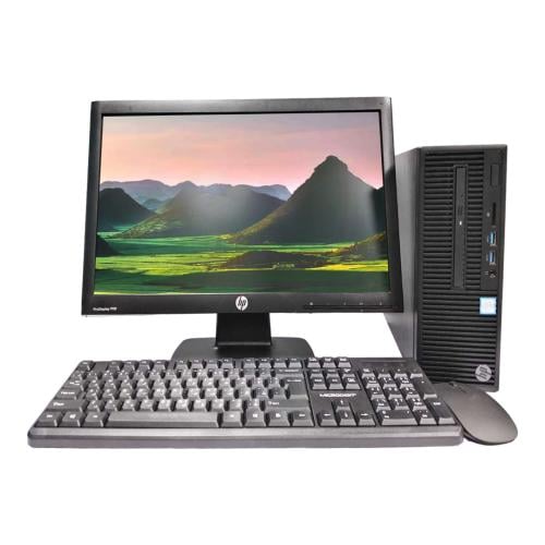 كمبيوتر مكتبي اتش بي انتل كور i5 مع شاشة 19 أنش +ج...