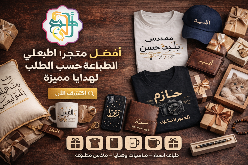 اكتشف عالم الطباعة حسب الطلب مع متجر اطبعلي