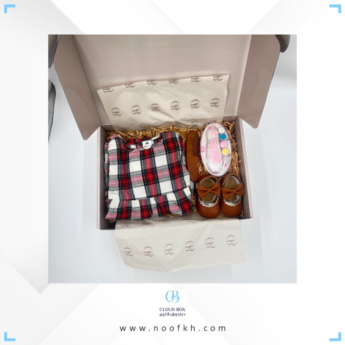 فستان كاروهات شتوي