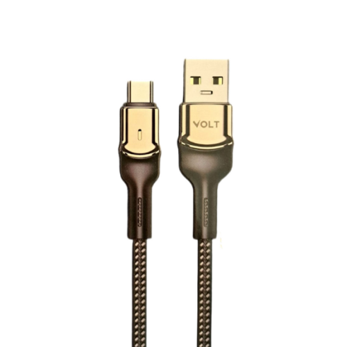كيبل تايب سي منفذ USB لون ذهبي CB101C ماركة VOLT