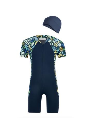 ملابس سباحة للاطفال باللون الاسود ونقوش رائعة A-00205