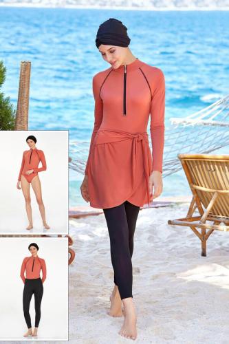 ملابس سباحة للمحجبات بالوان الصيف :A-00207