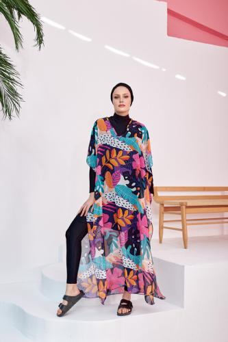 كاش مايوه ملون بقماش شيفون A-00262