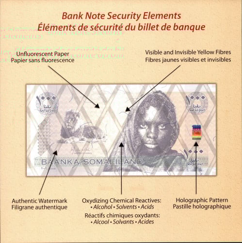 1000 شلن صوماليلاند نموذج لعام 2006م والحالة أنسر إصدار محدود