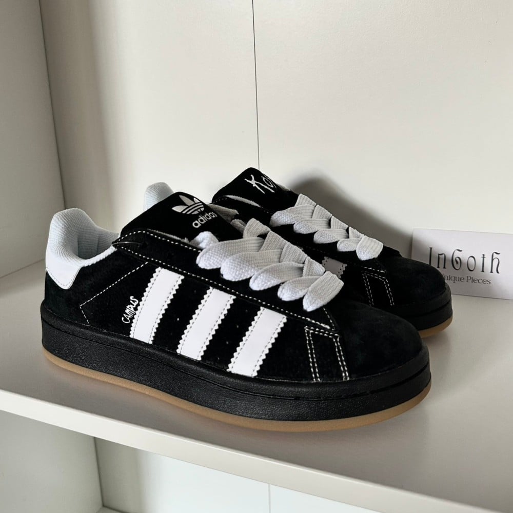 Adidas campus 2025 black gum