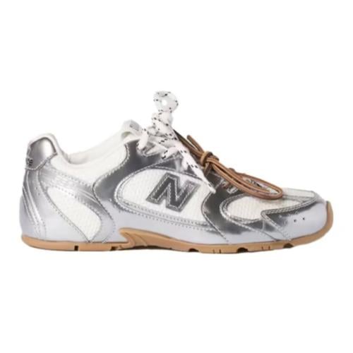 Miu Miu x New Balance 530 SL Sneakers - Silver Met...
