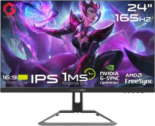 شاشة ألعاب عالية الدقة Game on 165hz 24inch FHD