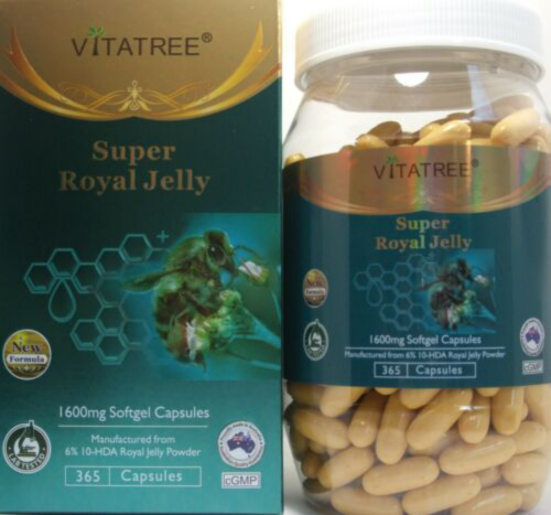 غذاء الملكات -SUPER ROYAL JELLY كبسولة 365