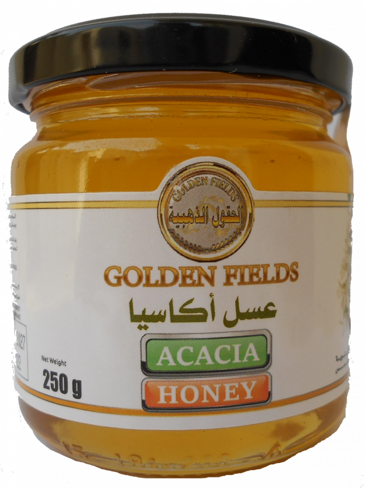 بيئي شرير شبح  عسل اكاسيا ( الطلح ) 250 جرام انتاج اوكراني RAW HONEY - عسل الحقول الذهبية