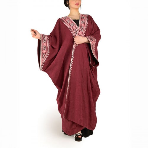 Jasmine bisht abaya, red color