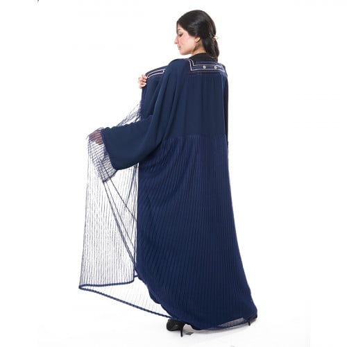 عباية بشت ملكي تل لون كحلي