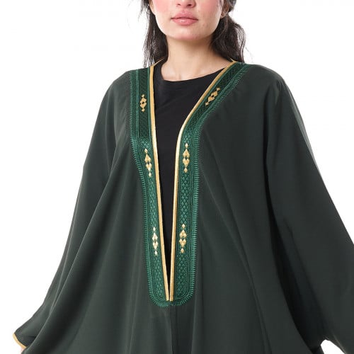 عباية بشت لنن لون اخضر