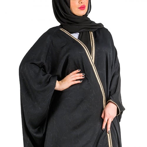 عباية بشت كلاسيك لون اسود - روز