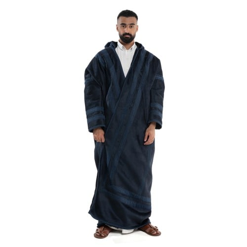 فروة مخمل خط عربي لون كحلي
