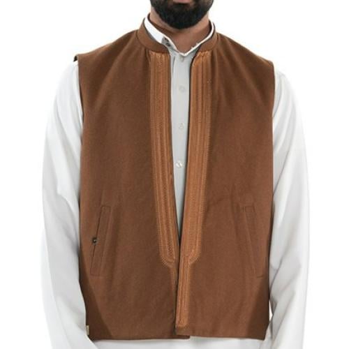 سديري صوف مطرز ملكي تلبس على الوجهين