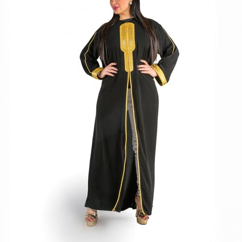 عباية بشت كريب لون اسود
