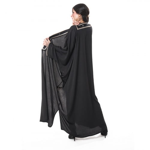 Black royal bisht abaya