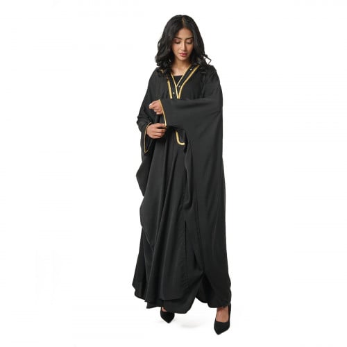 Black royal bisht abaya
