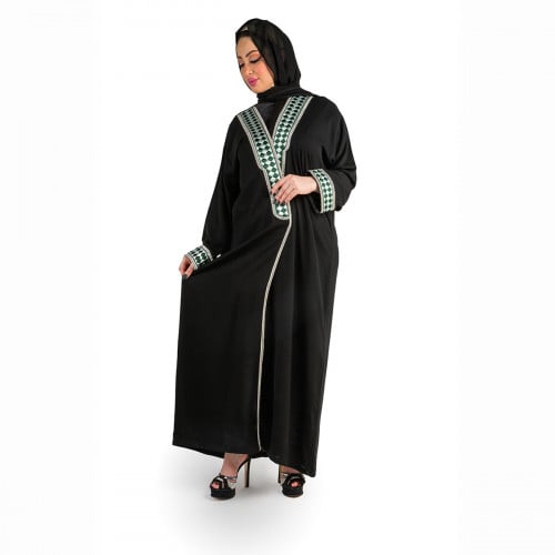 Al Asala Bisht Abaya, black-green