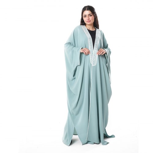 عباية بشت الحروف لون تيفاني