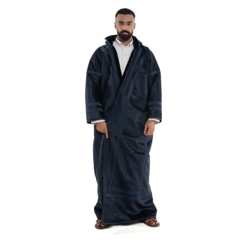 فروة مخمل كلاسيك لون كحلي