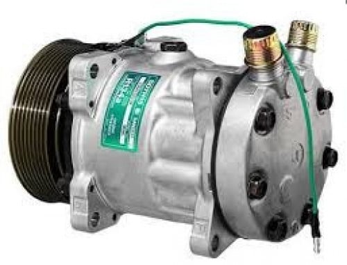 COMPRESSOR MAN TRUCK  SANDEN 24V 8PK V-O-R No 12908S كمبروسر ناقلة مان