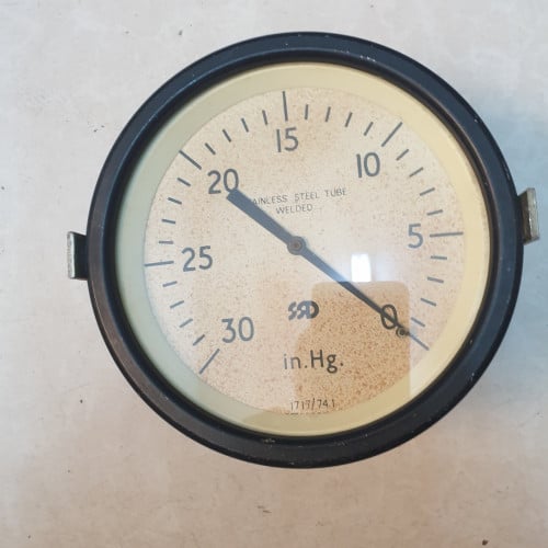 #06385A ساعة ضغط /PRESSURE GAUGE 0-30 IN.HG  8 DIA