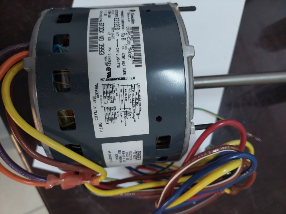 #02604A ماطور مكيف 1/4 حصات230  فولت / AC MOTOR 1/4HP SINGLE SHAFT 3 SPD REVERSIBLE