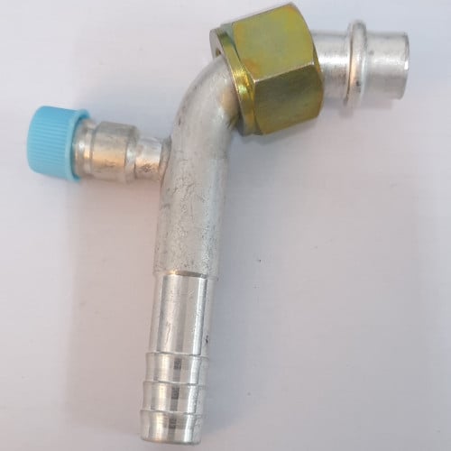 CONNECTOR 5-8  90D ELBOW WITH VALVE R-134A NO 10880C