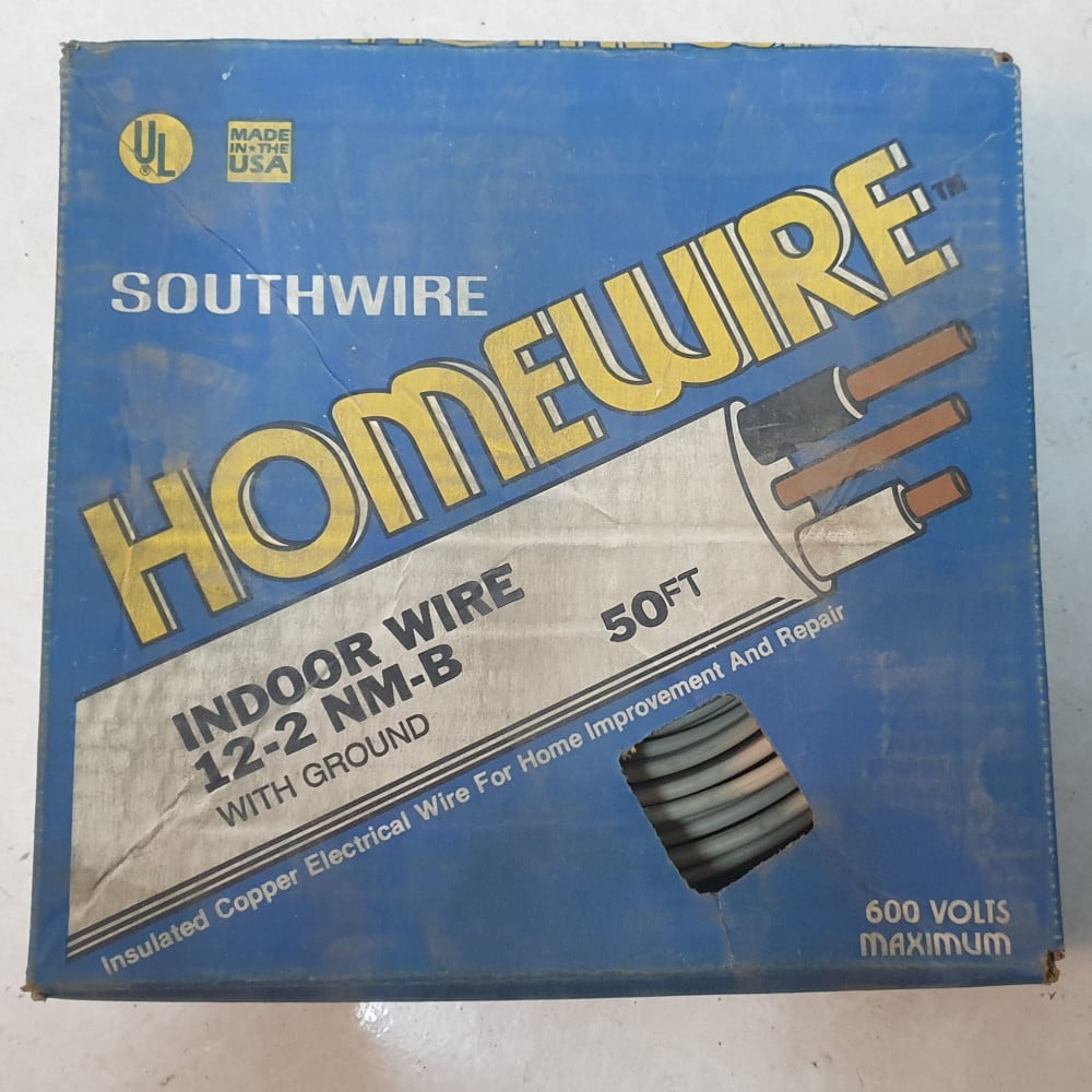SOUTH WIRE CABLE 12-2 50 FEE LONG No 03151A سلك امريكي صلب 3 خط