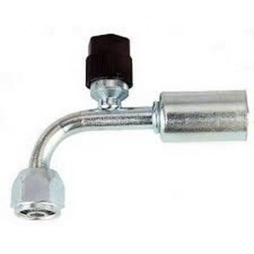 #13081W كوع توصيل مع بلف 5/8 / CONNECTOR ELBOW 5/8" 90 D WITH CHARGING VALVE
