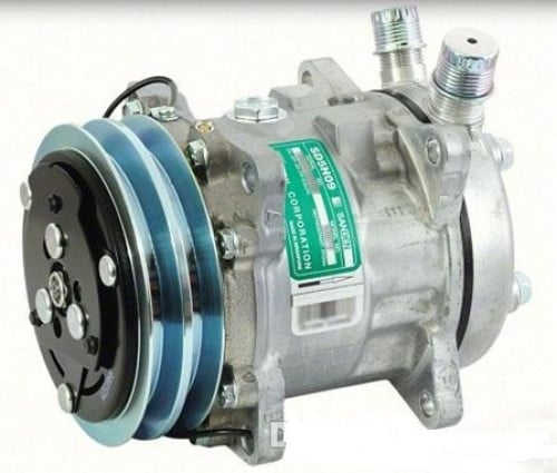 #10447S كمبروسر مكيف ساندن 505 / COMPRESSOR SD5H09-5072 12V  V-O-RING