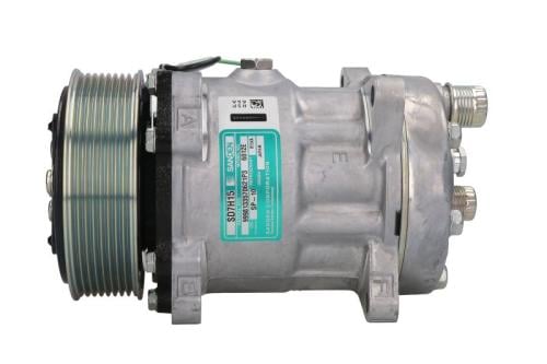 #10733JP كمبروسر سيباره مان 24 فولت 8 خط COMPRESSOR SANDEN MAN TRUCK SD7H15-8970 24V EAR MOUNT