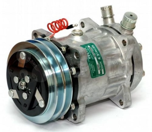 13122S# كمبروسر مكيف ساندن عام / COMPRESSOR SANDEN UNIVERSAL SD7H15-6174 24V A-2 VERTICAL O-RING  WITH VALVE